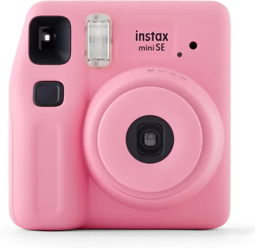 Vista 3 de Fujifilm Instax Mini SE Cámara de película instantánea Fuji (renovada) (Gris)
