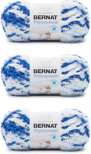 Vista 12 de Bernat Pipsqueak - Hilo para bebé, paquete de 3 unidades de 3.5 onzas (3.53 oz/3.5 onzas), poliéster, 5 voluminosos, 101 yardas, tejido/ganchillo