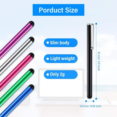 Vista 2 de Outus - Lápiz capacitivo universal para pantalla táctil, compatible con almohadilla, teléfono, tableta, la mayoría de los dispositivos con pantalla