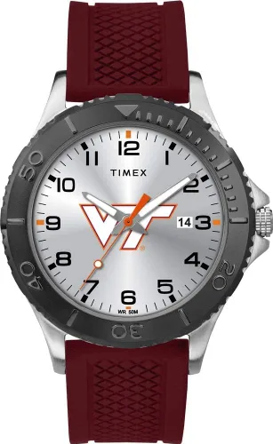 Vista 28 de Timex Tribute Men's Collegiate Gamer 42mm Watch – Georgia Bulldogs with Black Silicone Strap