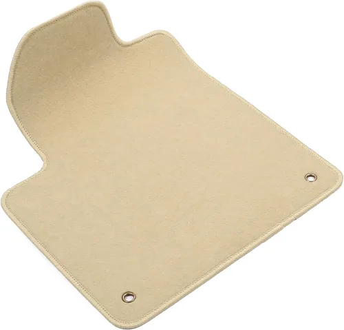 Vista 4 de IKON MOTORSPORTS, Alfombrillas de nailon para automóvil compatibles con Jeep Cherokee 4DR 2014-2023, alfombras de automóvil de pasajeros color beige