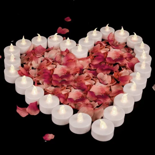 Vista 6 de Velas LED sin llama con control remoto y temporizador, paquete de 12 velas eléctricas a pilas, velas votivas parpadeantes brillantes, duran más