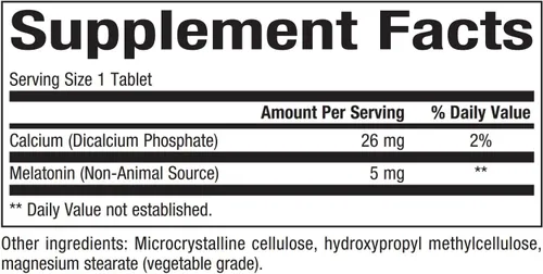 Vista 2 de Bioclinic Naturals, Melatonina Tiempo Liberación 5 mg 60 pestañas