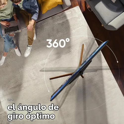 Vista 5 de ONKRON Soporte de TV con caballete para pantalla de 32 a 65 pulgadas de hasta 77 libras, soporte de trípode giratorio de 360°, altura ajustable Negro