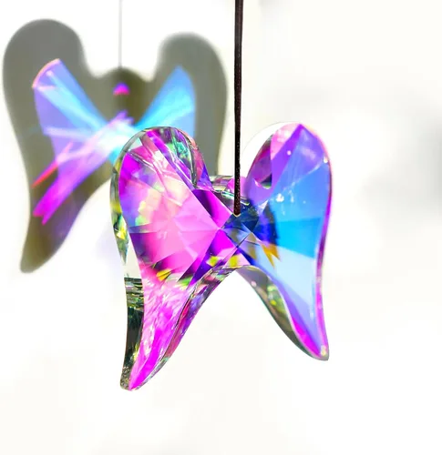 Vista 10 de 2.992 in AB Crystal Butterfly Prism Suncatcher Window Hanging Decor Mariposa