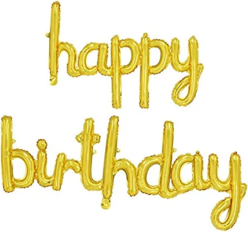 Vista 8 de BEISHIDA Globos negros de feliz cumpleaños de 16 pulgadas de papel de aluminio de Mylar para niños y adultos, suministros de decoración de fiesta