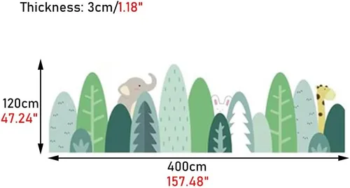 Vista 2 de Paneles de pared 3D 3D para niños, anticolisión, autoadhesivos, papel tapiz decorativo para pared, para dormitorios de bebés/escuelas y jardines