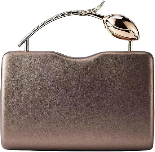 Vista 8 de Bolso de mano de piel sintética desmontable con cadena cruzada, bolso de noche, bolso de mano para mujer, formal, boda, fiesta, baile de graduación