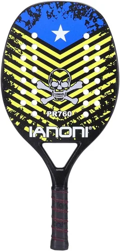 Vista 9 de IANONI Raqueta de tenis para playa con agarradera de fibra de carbono, con espuma de memoria.