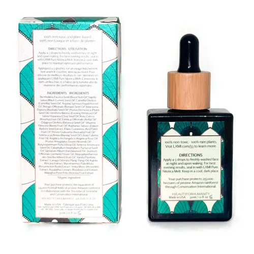 Vista 8 de LXMI Aceite facial 33 - Cuidado de la piel a base de plantas alimentado por 33 botánicos raros, regenerativos y nutritivos, antienvejecimiento