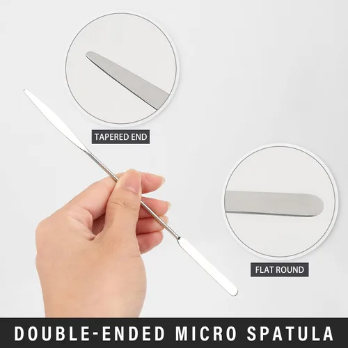Vista 3 de Lineco Micro espátula de doble punta para encuadernación, 7.5 pulgadas Se utiliza para levantar o cortar papel, girar páginas, bricolaje, arte