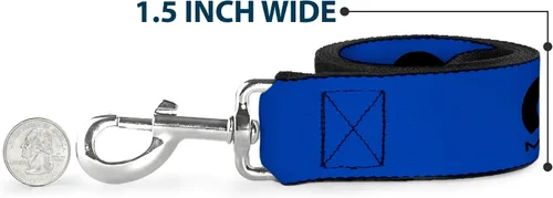 Vista 6 de Mopar Pet Leash, Dog Leash, Mopar Logo Repeat Blue Black, 4 Feet Long 1.0 Inch Wide