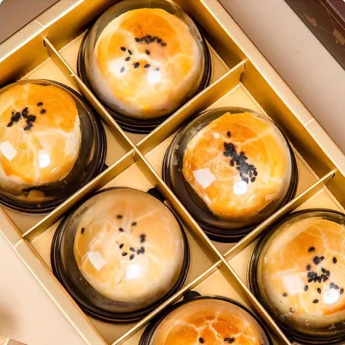 Vista 7 de EchoDone Mini cajas de plástico transparente para magdalenas, cúpula de muffins, caja de un solo contenedor, cajas de regalo de boda, cumpleaños