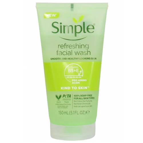 Vista 6 de Simple refrescante gel facial lavado 5.1 fl oz 5.1 oz (paquete de 2) (2)