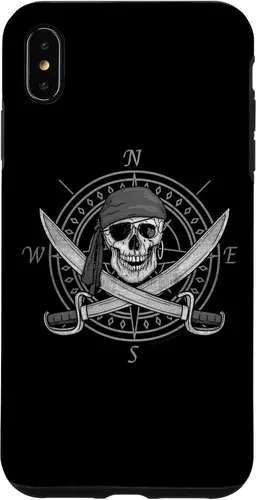 Vista 11 de Pirate Skull and Cutlasses Compass Distressed Case for iPhone 17