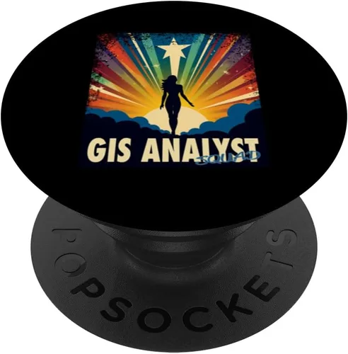 Vista 6 de GIS Analyst Funny Female Hero Job Women PopSockets MagSafe PopGrip for iPhone