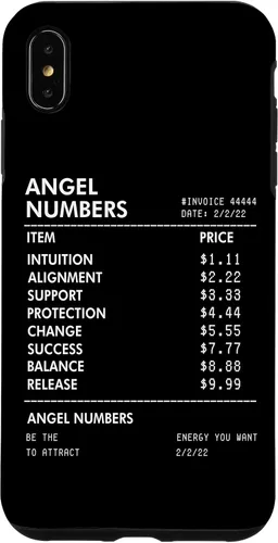 Vista 11 de iPhone 16 Números Ángel Recibo 111 222 333 444 Estuche de numerología espiritual