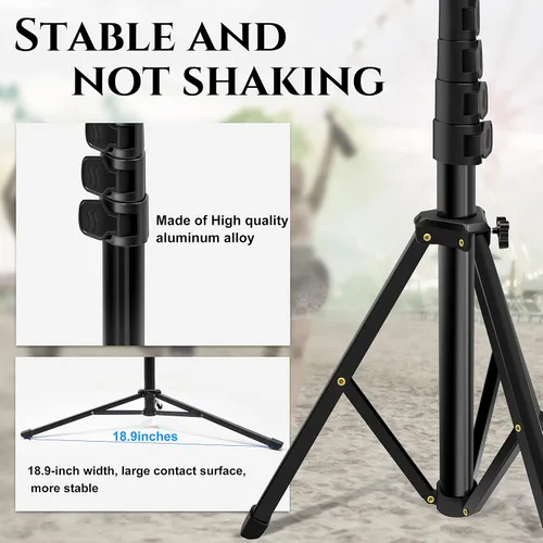 Vista 3 de Soporte de trípode para teléfono Selfie Stick de 60 pulgadas, accesorios de cámara profesional con registro remoto inalámbrico compatible con iPhone