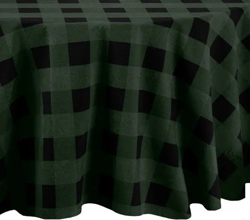 Vista 10 de Elrene Home Fashions Camino de mesa Farmhouse Living Holiday Buffalo-Check, 13 pulgadas de ancho x 70 pulgadas de largo, rojo/negro
