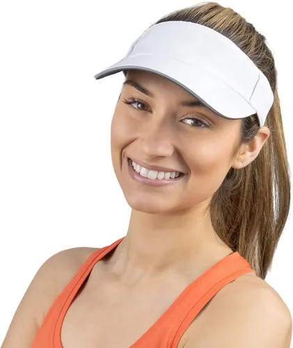 Vista 13 de TrailHeads Sombrero con visera solar de rendimiento para mujer, para correr Negro