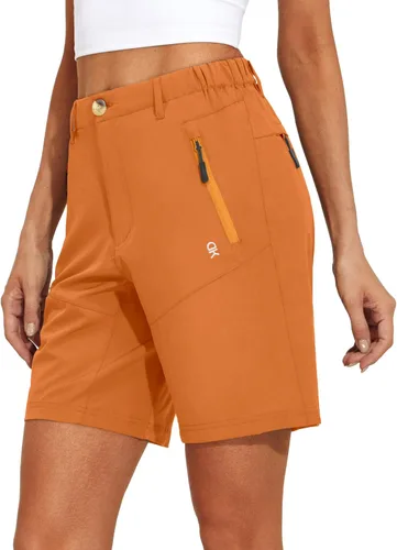 Vista 11 de Little Donkey Andy - Shorts elásticos de secado rápido para mujer, para senderismo, campamento y viajes A1 negro