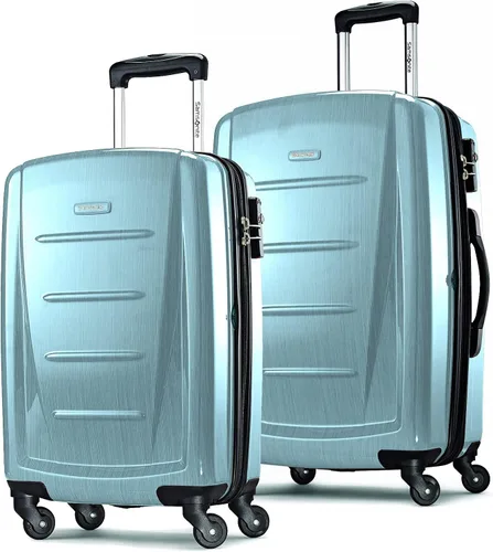 Vista 30 de Samsonite Winfield 2 Equipaje rígido con ruedas giratorias, Carbón vegetal, Grande de 28 pulgadas, a cuadros