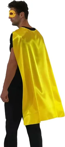 Vista 5 de Capas y máscaras de superhéroes para adultos, mujeres y hombres, capas de fiesta para construir el espíritu de equipo, 12 colores mezclados