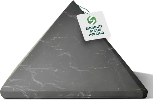 Vista 22 de Shungite World Auténtica pirámide de shungita pulida de 1.18 pulgadas / 1.18 pulgadas, cristal curativo natural de chakras, pirámide negra real