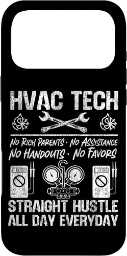 Vista 22 de HVAC Technician Tech Vintage HVAC Tech No Rich Parents No Case for iPhone 16