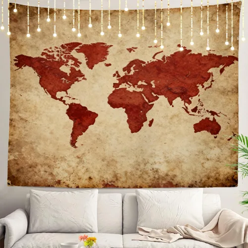 Vista 48 de Shrahala Tapiz de pared de hojas de arce otoñal, hojas rojas llameantes, fondo negro, tapiz grande para colgar en la pared, tapiz decorativo