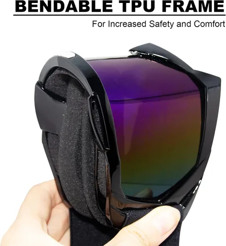Vista 4 de Gafas de motocross para motocicleta, ATV, motocross, equitación, todoterreno, adultos, hombres, mujeres, jóvenes, niños