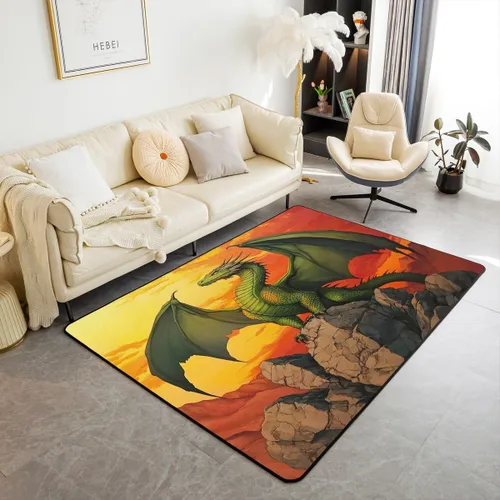 Vista 24 de Feelyou Alfombra de área con diseño de rosas de 3 x 5 para niños, con flores de Buterfly y luna, alfombra decorativa para dormitorio, niños, niñas