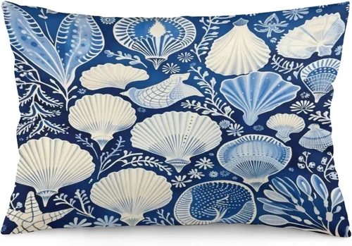 Vista 11 de Funda de almohada divertida de calavera de Halloween de 12 x 20 pulgadas, funda de almohada rústica de Halloween con cremallera oculta, suave
