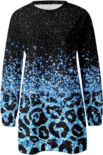 Vista 3 de Sudaderas de gran tamaño para mujer, diseño de copa de vino tinto, cuello redondo, manga larga, ajuste holgado