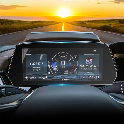 Vista 11 de YEE PIN C7 Corvette - Protector de pantalla para Chevrolet Corvette MyLink 2014-2019, vidrio templado de 8 pulgadas