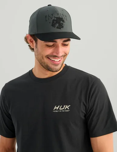 Vista 47 de HUK Mens Fishing Graphic Tee, Performance Short Sleeve, Quick-Dry Bass Bones - Búho nocturno