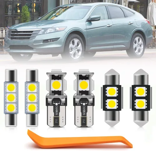 Vista 13 de 12 piezas de kit de bombillas LED interior para Hon'da Accord 1998 1999 2000 2001 2002, luces de mapa, cúpula, puerta, maletero, matrícula