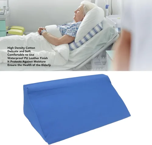 Vista 2 de Almohada de cuña, funda de almohada de elevación de posicionamiento de espalda, alineación corporal evaluada, almohada de soporte de tobillo