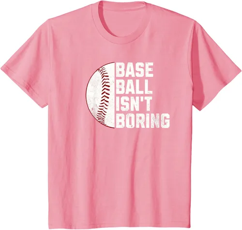 Vista 57 de Camiseta Baseball Isn't Boring, Negro