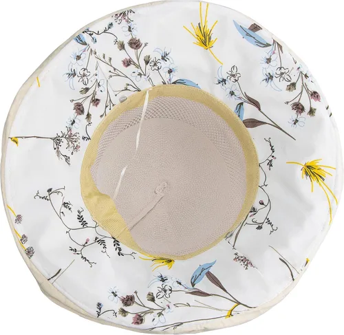 Vista 8 de Sombrero de malla para el sol para mujer, plegable, de ala ancha, protección UV, protección UV, para playa, con correa para la barbilla