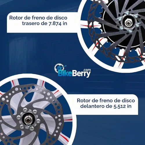Vista 3 de BBR Tuning Llantas de bicicleta de 26 pulgadas – Juego de ruedas resistentes de llanta de estrella roja – Ruedas de bicicleta de montaña Beach