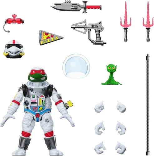 Vista 6 de Super7 ULTIMATES! Teenage Mutant Ninja Turtles Karai - Figura de acción TMNT de 7 pulgadas con accesorios, coleccionables clásicos de dibujos