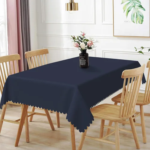 Vista 17 de 52x70inches Apple Green Tablecloth Heavy Duty Washable Polyester Fabric Table Cloth Rectangular Solid Color Table Cover for Kitchen Dining Room