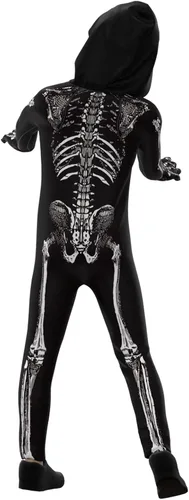 Vista 6 de Cupohus' Unisex Skeleton Jumpsuit - Scary Black and White Halloween Jumpsuit Costume