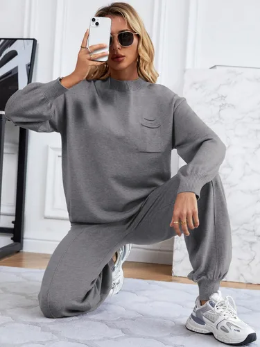 Vista 8 de SuperPrity Conjuntos de descanso para mujer, conjuntos de dos piezas de moda de manga larga, suéter de punto, ropa de otoño 2024