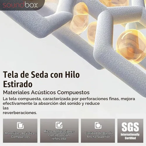 Vista 6 de Soundbox Paneles acústicos artísticos de 23.6 x 23.6 pulgadas, paneles de pared absorbentes de sonido, paneles decorativos para reducción de ruido