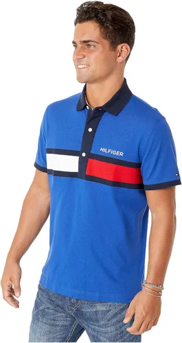 Vista 2 de Tommy Hilfiger Polo para hombre con botones magnéticos ajuste personalizado