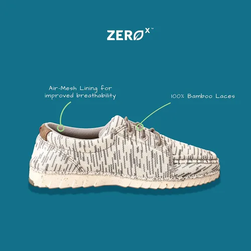 Vista 3 de Twisted X Tenis casuales Zero-X para niños, zapatos de lona sin cordones para niños y niños pequeños, Marrón, 0 Little Kid