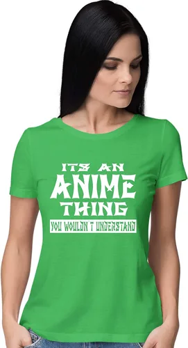 Vista 16 de Go All Out Camiseta con texto en inglés "It's an Anime Thing You Wouldn't Understand" para mujer Athletic Heather
