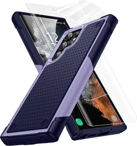 Vista 101 de Jeylly Funda para Samsung Galaxy S10 Plus S10+, ajuste delgado, doble capa, resistente, absorción de golpes, TPU con carcasa trasera de Negro